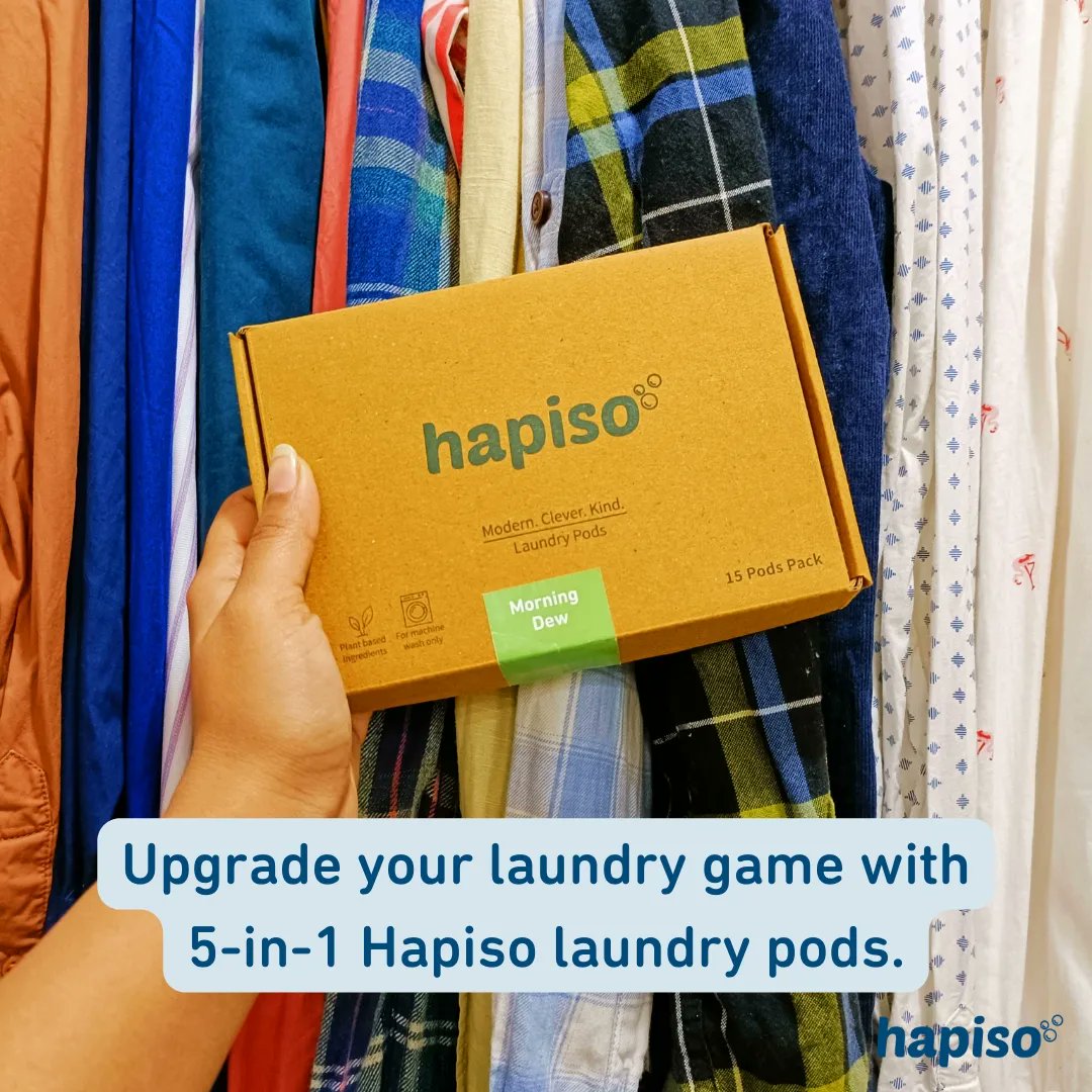 HapisoIn's tweet photo. Remove tough stains leaving your clothes looking cleaner and fresher than ever.
Made with plant-based ingredients and come in fully compostable packaging.
Simply toss a pod in the laundry drum, add your #laundry, & start. No more measuring or mess!
Shop now
#Hapiso #LaundryPod https://t.co/1301lwUdbF