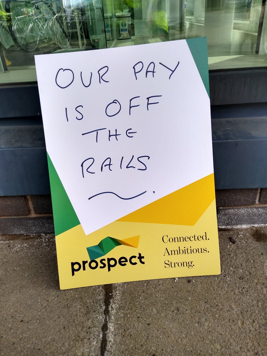 Office of Rail and Road, Manchester with Honey our fluffiest pocket! #ProspectStrike