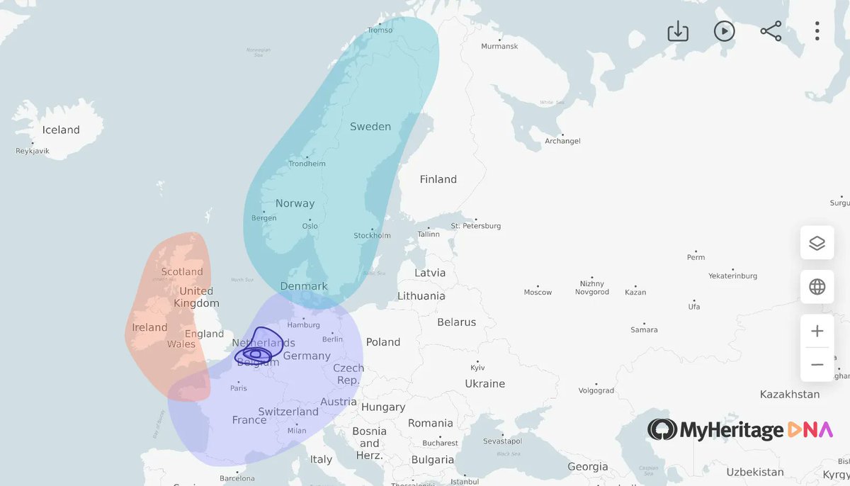 Simazhi's tweet photo. So, I took a DNA test because they had a discount. Surprisingly I'm 90% Flemish lol.

Also Scandinavian and Irish/Welsh (no English dna traces though).

So I guess we can now use my picture in the encyclopedia under the heading of #celt 

#CelticConnection #DeKelten https://t.co/CoLaMjj3U6
