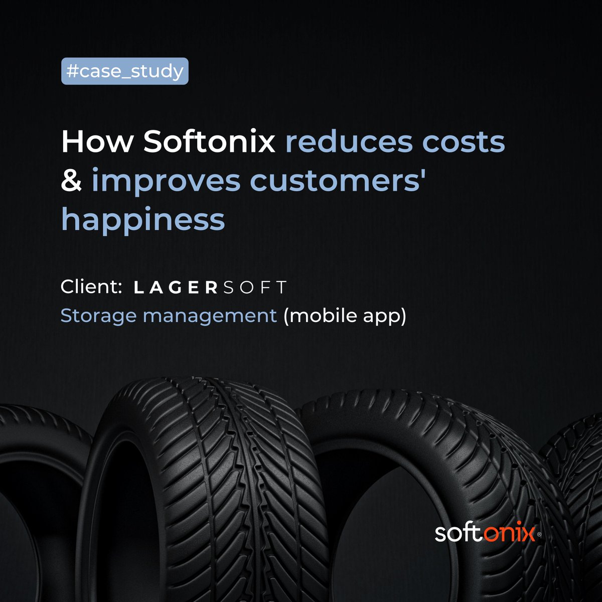 SoftonixUA's tweet photo. Explore the success of LagerSoft, a mobile app developed by Softonix, that simplifies the tire storage process and streamlines warehouse audits: https://t.co/GqRa57VCuF https://t.co/dHtNe7jKO4