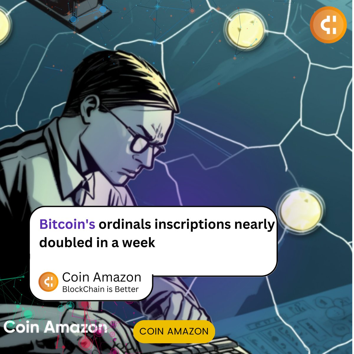 iCoinAmazon's tweet photo. Bitcoin's ordinals inscriptions nearly doubled in a week

Click the link in bio to learn more!
https://t.co/KXP3cPehnZ

#crypto #cryptonews #bitcoinnews #cryptocurrency #cryptocurrencynews #trading #btc #btcnews #blockchain #web3 #coinamazon  #binance #Bitcoinordinals https://t.co/8XveuyAkKf