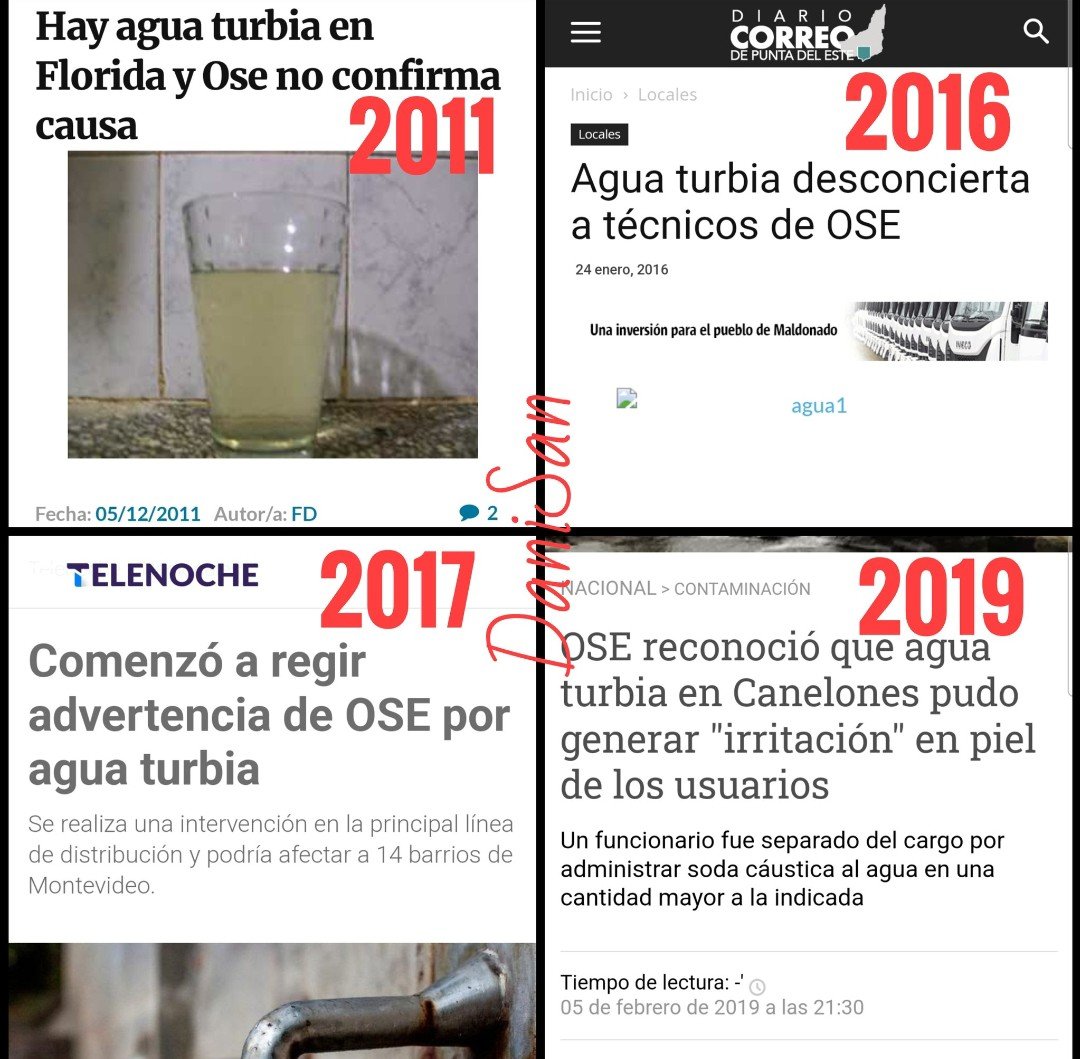 De cuando el agua de canilla se podía tomar...
