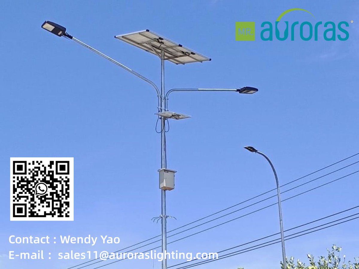 Wendy44960818's tweet image. The project case is located in Indonesia, the battery and solar charge controller are built inside of light fixture,and light fixture are connect to solar panel with MC4 plugs.

Contact : Wendy Yao
E-mail ：sales11@auroraslighting.com

 #solarsledstreetlight  #ledstreetlight