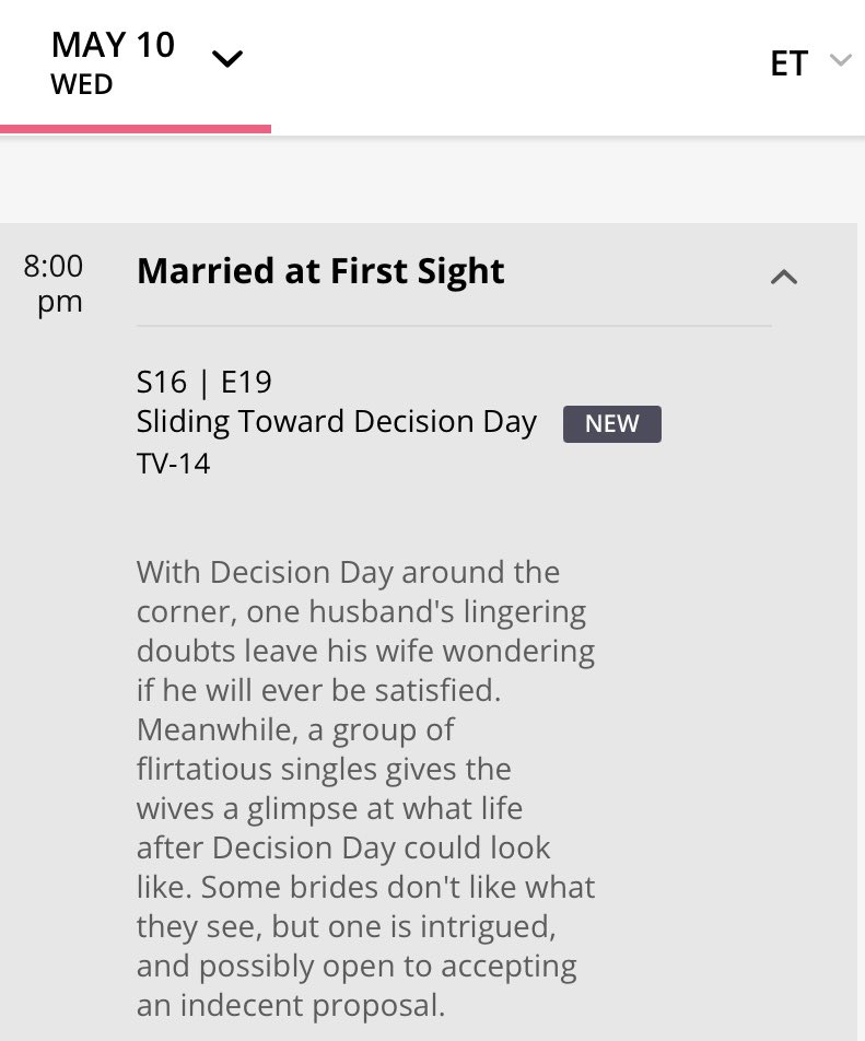 MAFSFan's tweet image. It’s Wednesday! Here’s what’s coming up on Married At First Sight tonight! #MarriedAtFirstSight #mafs #mafs16