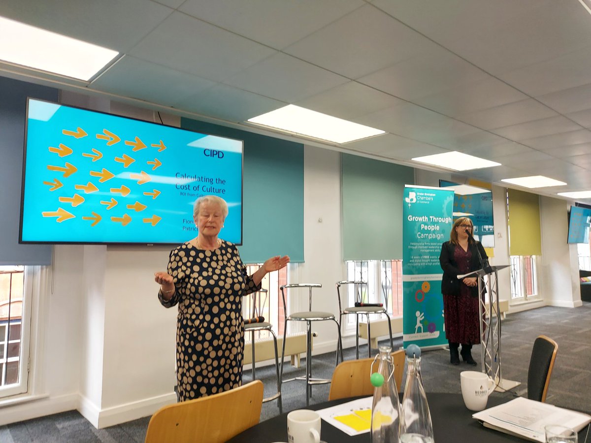 Our first interactive workshop at <a href="/GrBhamChambers/">GreaterBhamChambers</a> #GTP23 conference with <a href="/valuingYOU/">Fiona Anderson</a> and Patricia Colden of <a href="/CIPD/">CIPD</a> Birmingham counting the cost of a workplace culture #GTP #culture
