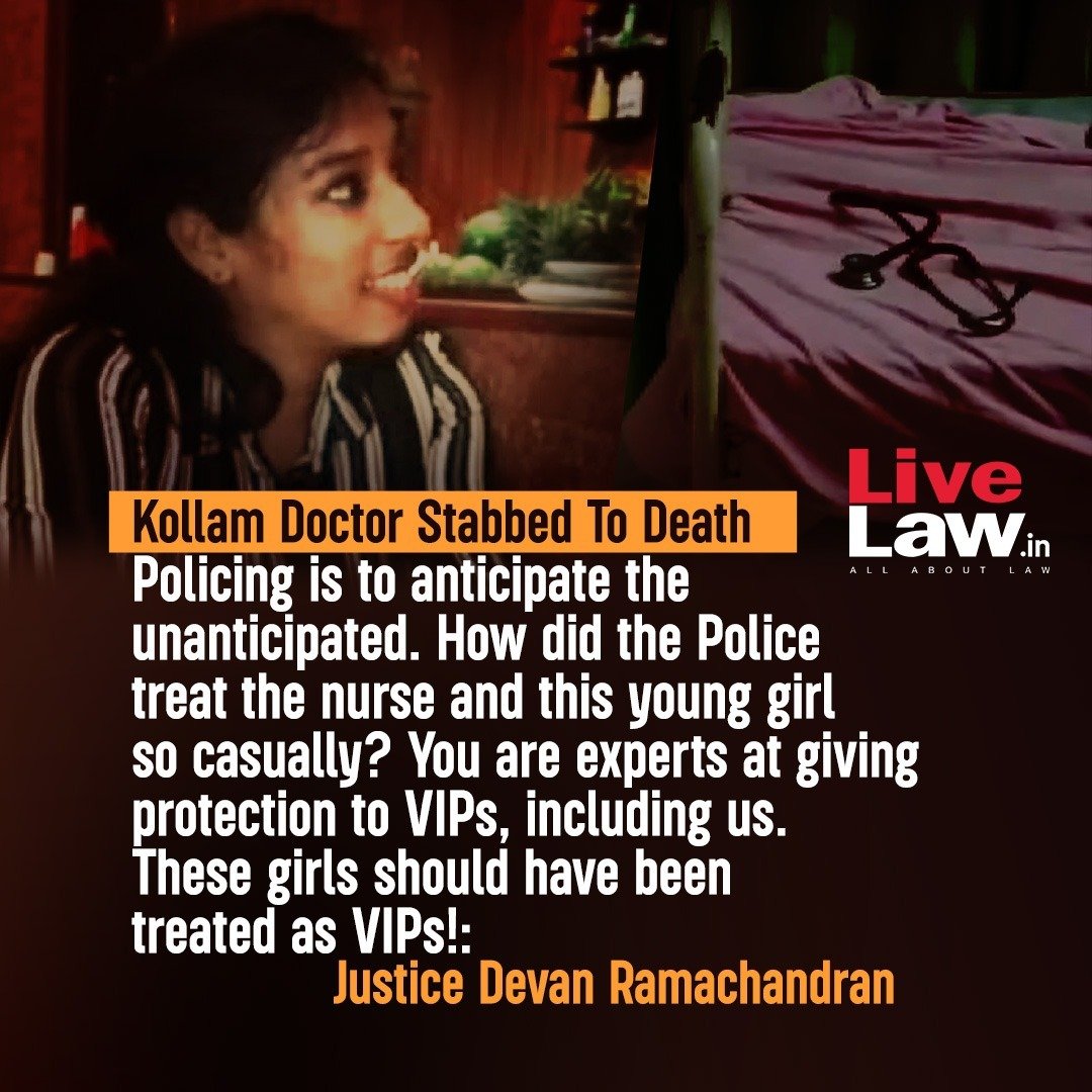 LiveLawIndia's tweet image. "The moment he (accused) exhibited abnormal behaviour, #Police should have intervened. He should have been restrained. Policing is to understand and anticipate the unanticipated. We don't need you otherwise."

#keralahighcourt #DoctorAttack