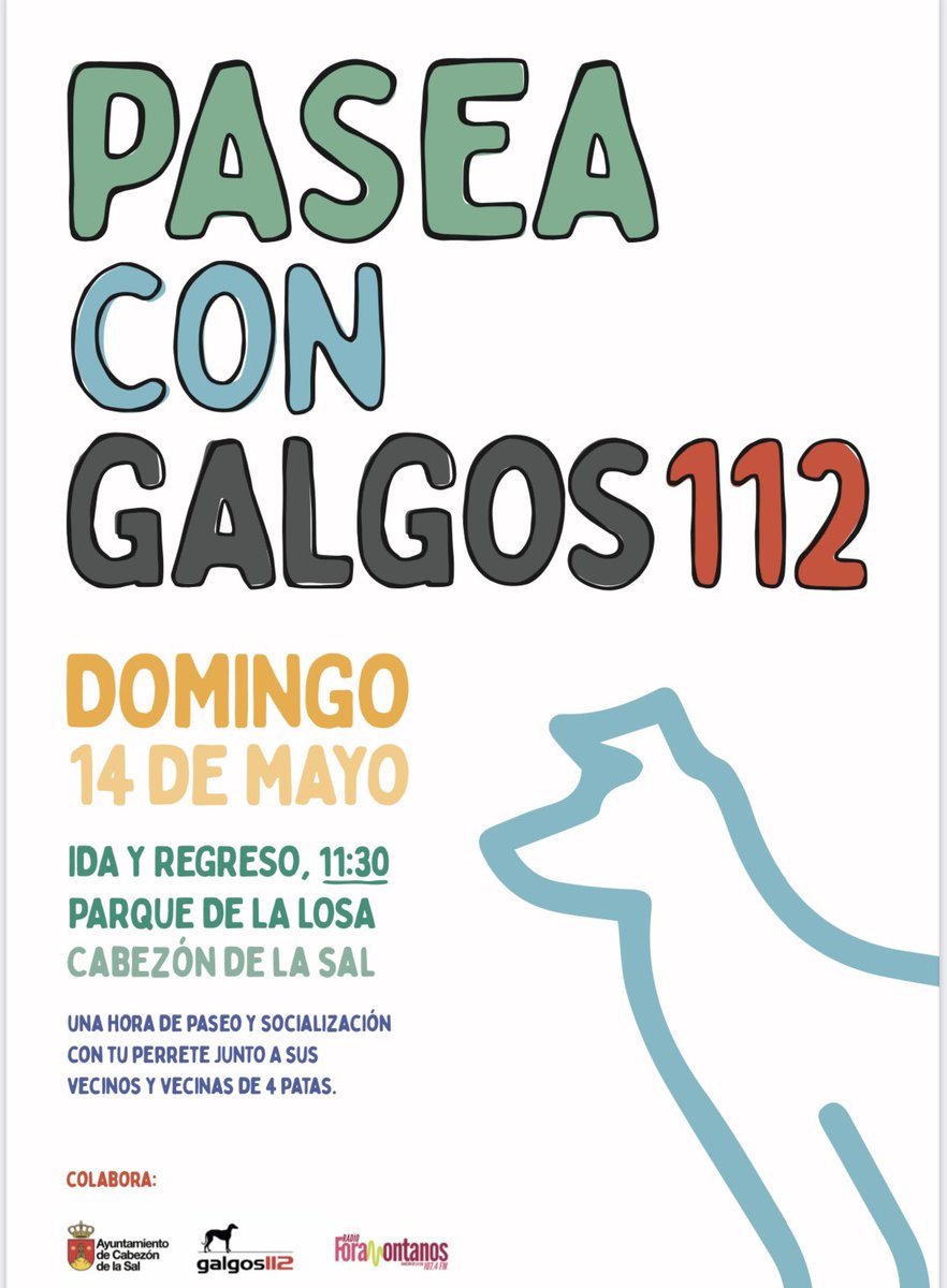 PSOECabezon_Sal's tweet photo. Nuestros amigos de @galgos112 nos invitan a una quedada muy chula éste domingo. Nos vemos y damos un paseo por @aytocabezon ?? Os espero !! @F_JavierGI https://t.co/FPU81llHZh