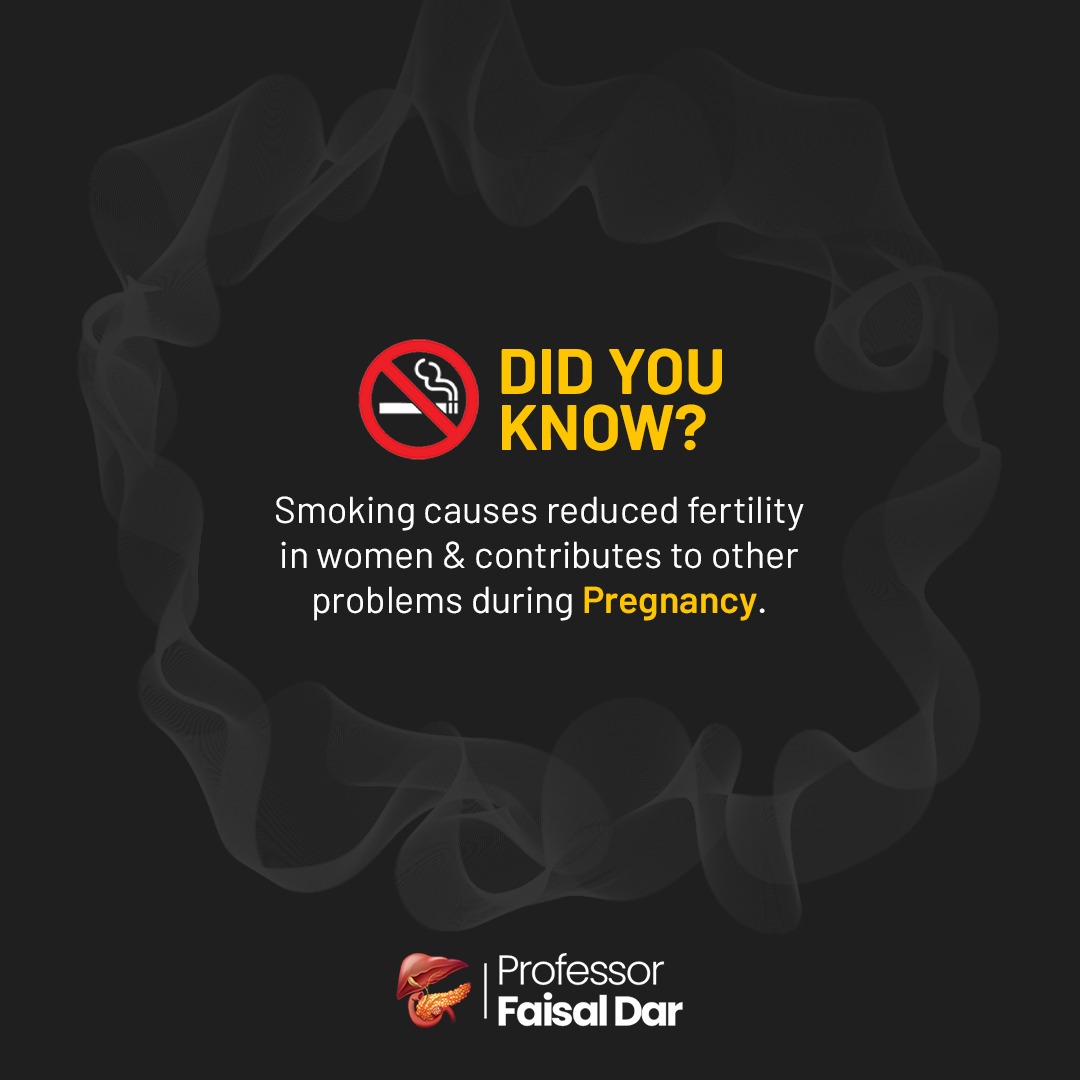 #DidYouKnow? Smoking not only damages your lungs but also causes fertility problems in women.

#smoking #quitsmoking #smokingkills #tobaccofree #smokingfreelife #fertility #fertilityissues #pregnancy #professor #drfaisaldar