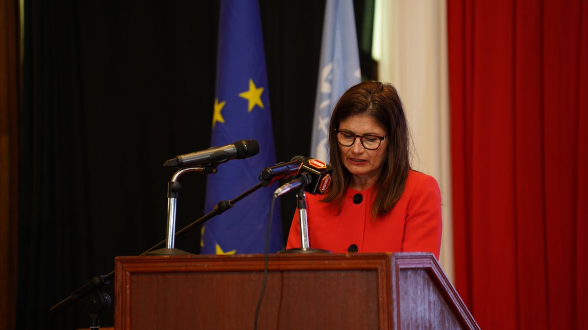 EUinKenya's tweet photo. In her opening speech @EUAmbKenya said “Kenya’s justice system is strong - you have strong institutions, &amp; committed staff. This is why the European Union have made the strongest justice reform investment in sub-Saharan Africa through the 2nd phase of PLEAD  #PleadYetu https://t.co/tMRhSDZhs1