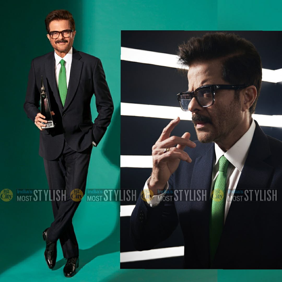 htcity's tweet image. Style Across Generations award went to @AnilKapoor and son #HarshVarrdhanKapoor! #HTMS2023