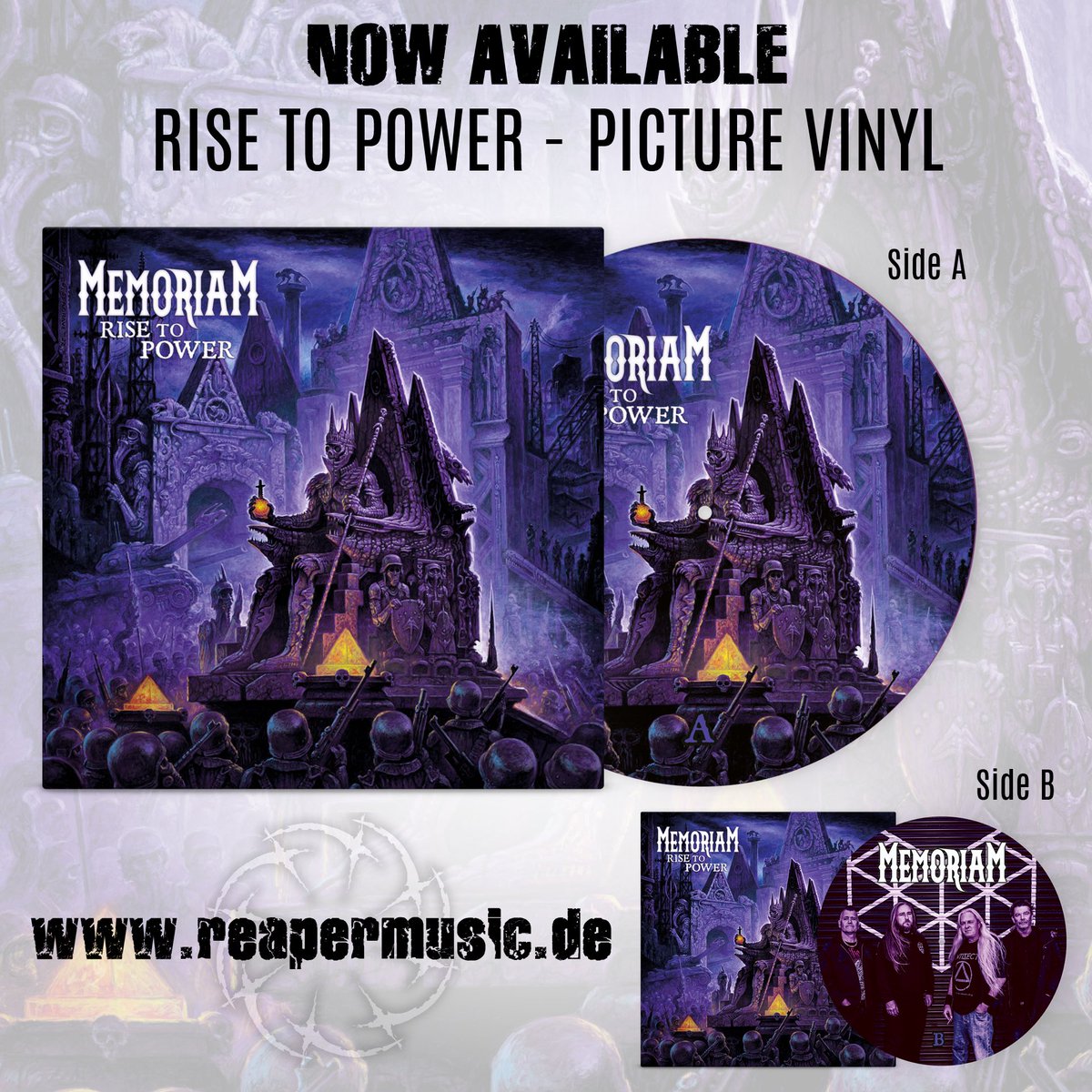 Finally in stock - Memoriam UKs latest album RISE TO POWER on limited picture vinyl 🤘

This beauty is available here: reapermusic.de