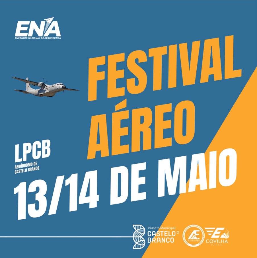ATSIM Portugal is thrilled to announce our presence at the AEROUBI ENA in Castelo Branco, LPCB, the only Airshow organised exclusively by students! 

Visit us at our booth in Castelo Branco or  virtually in the VATSIM Network.  Don't miss out on this fantastic event!