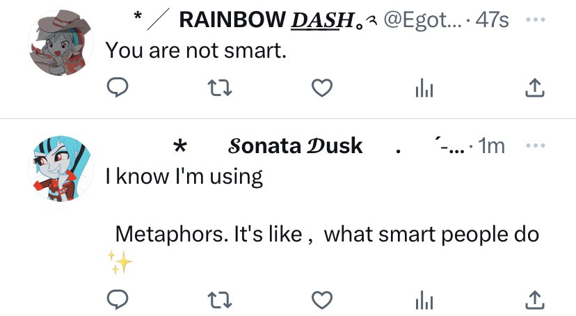 egotisticbrash's tweet photo. // I love how blunt Rainbow can be. 😭 https://t.co/L4uAuaoFED