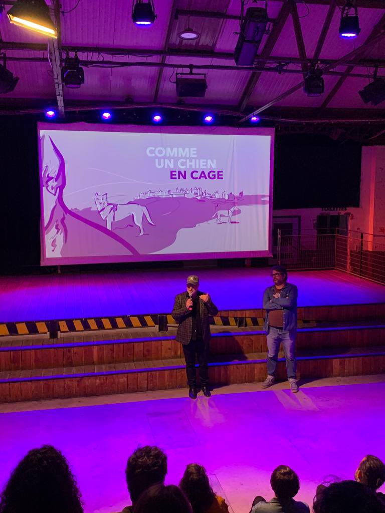 ChuckProd's tweet image. Merci d’avoir répondu présent à la première avant-première à la halle @tropismeMtp de Comme un chien en cage. On enchaine ce soir avec l’avant-première parisienne dans un cadre prestigieux.