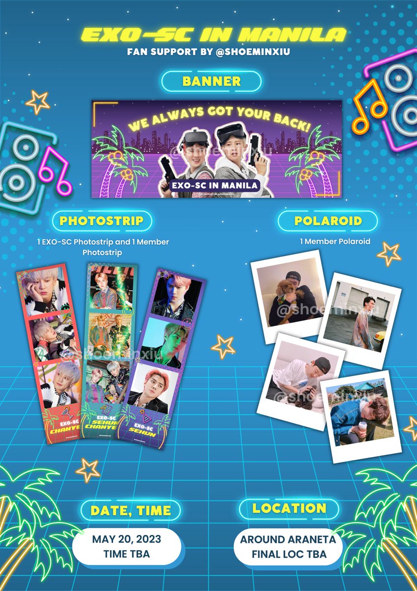 shoeminxiu's tweet photo. 🎉EXO-SC IN MNL FAN SUPPORT🎉
by @shoeminxiu

#EXOSCinManila #EXOSCinMNL #EXOSC_BacktoBack

💛Like and RT (PHP 100 GCASH Giveaway to Random RT-er) 
💛1:1 Ratio for All 
💛 Limited Quantity
💛 May 20, 2023 - Time and Final Loc TBA but just around Araneta 
💛 Just approach me😊 https://t.co/l7u7jNLaic