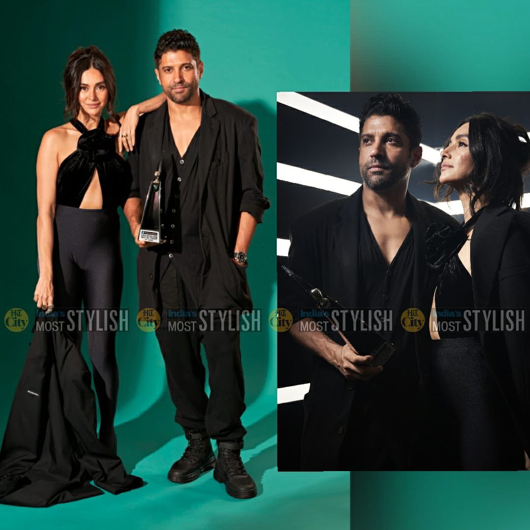 htcity's tweet image. And here they are- the winners of Hindustan Times India’s Most Stylish awards 2023 #HTMostStylishAwards #HTMS2023! 

Most Stylish Couple are @FarOutAkhtar and @shibanidandekar!