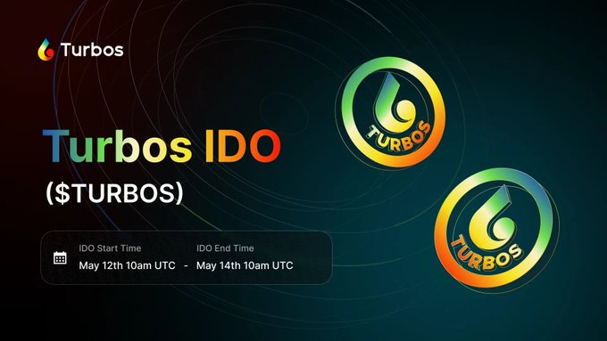 🎉Turbos IDO is Coming! 

🎉3 Turbos IDO L1 WL #Giveaway hosted by Suinami CN 🌊

- Follow <a href="/Suinami_CN/">Suinami CN #SUI 🌊</a> <a href="/Turbos_finance/">Turbos Finance</a> <a href="/sui_guide/">Sui Guide💧</a> 
- Comment &amp; RT &amp; ❤

Draw at 5/11 12:00 UTC+8

🎉Turbos is now LIVE on the #Sui Mainnet! 
👉Visit: app.turbos.finance/pools
