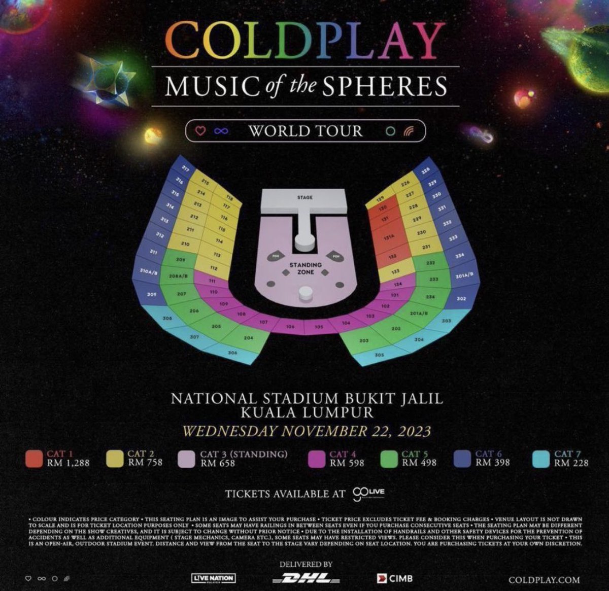 haechanizers's tweet photo. COLDPLAY IN KL TICKETING SERVICE ❤️‍🔥

🛸 experienced
🛸 RM 30 per ticket (RM 10 refundable if couldn’t secure)
🛸 limited slots
🛸 no fussy buyer
🛸 general sale only

hmu if interested! refer thread for previous ticketing and feedbacks 🌌

#COLDPLAYinKL #COLDPLAYinMY https://t.co/9hnhJk5nIH