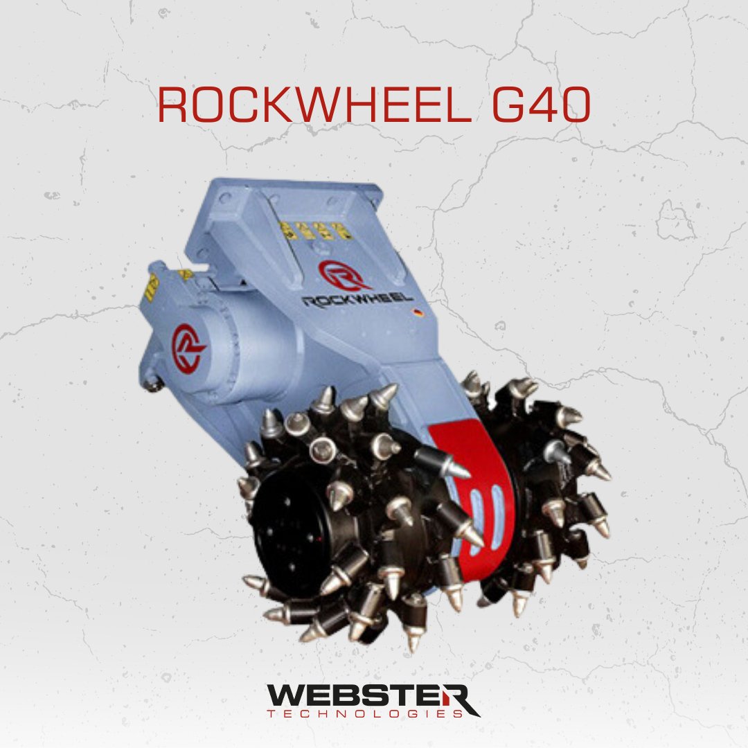 Get twice the motor power and optimum weight distribution. The Rockwheel G40 Hydraulic Cutting Unit for excavators weigh between 30-50 tons with solid and heavy-duty build for a long lifespan. Choose between scaling/grinding or rock-cutting drums for a powerful 140kW performance.