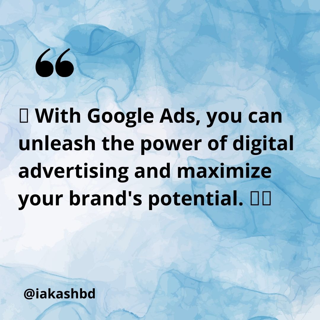 iakashbd's tweet photo. #GoogleAds #DigitalAdvertising #GrowYourBusiness #MaximizeYourReach #PPC
#SEM
#OnlineMarketing
#AdvertisingCampaigns
#AdWords
#MarketingStrategy
#ROI
#PaidSearch #eCommerce
#OnlineShopping
#ShopOnline
#OnlineStore
#ShopSmall #iakashbd #googleadsexpert #GoogleAdsAgency
#PPCAgency https://t.co/lAltO1B6BC