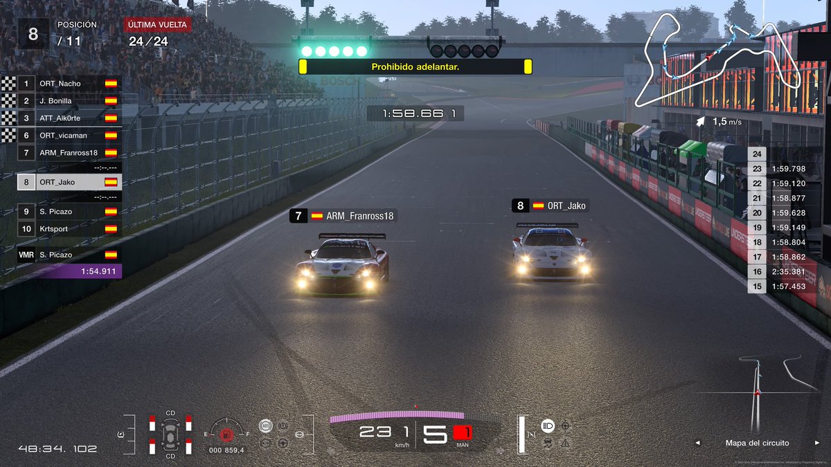 RacingOlympus's tweet photo. 🏁FINISH LINE🏁

World Champions Cup de @ROAD_RIDERS_GTS

¡Menuda final! ¡Excelente carrera de @Tm6Nacho que se alza con la pole y victoria! Gran resultado de @vicaman1029 consiguiendo una valiosa P6 y finalmente @Jako2280 P8.

¿Tendremos puntos suficientes para ganar? 🙄 https://t.co/TmSoMy68Xj