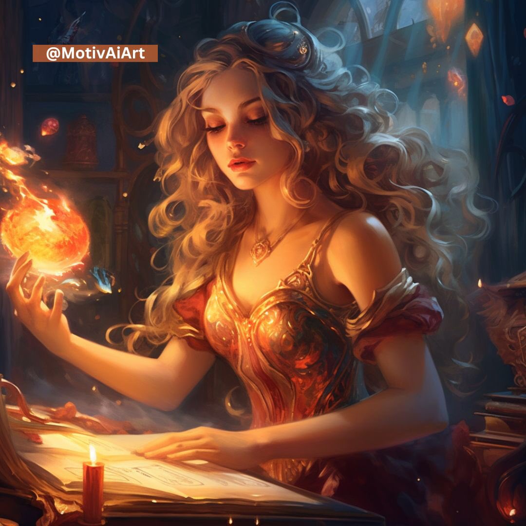 Behold the ethereal beauty of this enchanting magical girl, as she weaves spells of wonder and radiates a captivating aura. ✨💫 #MagicalBeauty #motivaiart #magic #beautiful #art #artist #artlovers #artwork #ai #trending #aiart #aiartist #painting #love #technology #midjourney