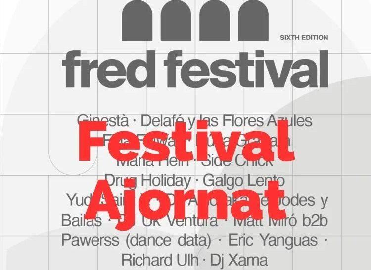 CanalTerrassa's tweet photo. ⚠️❌🗓️| Ajornen el @festival_fred per risc de pluja. S'hauria d'haver celebrat del 12 al 14 de maig al @ParcAudiovisual https://t.co/6cidfb1ekv #Terrassa #culturatrs https://t.co/zaiqYv07wl
