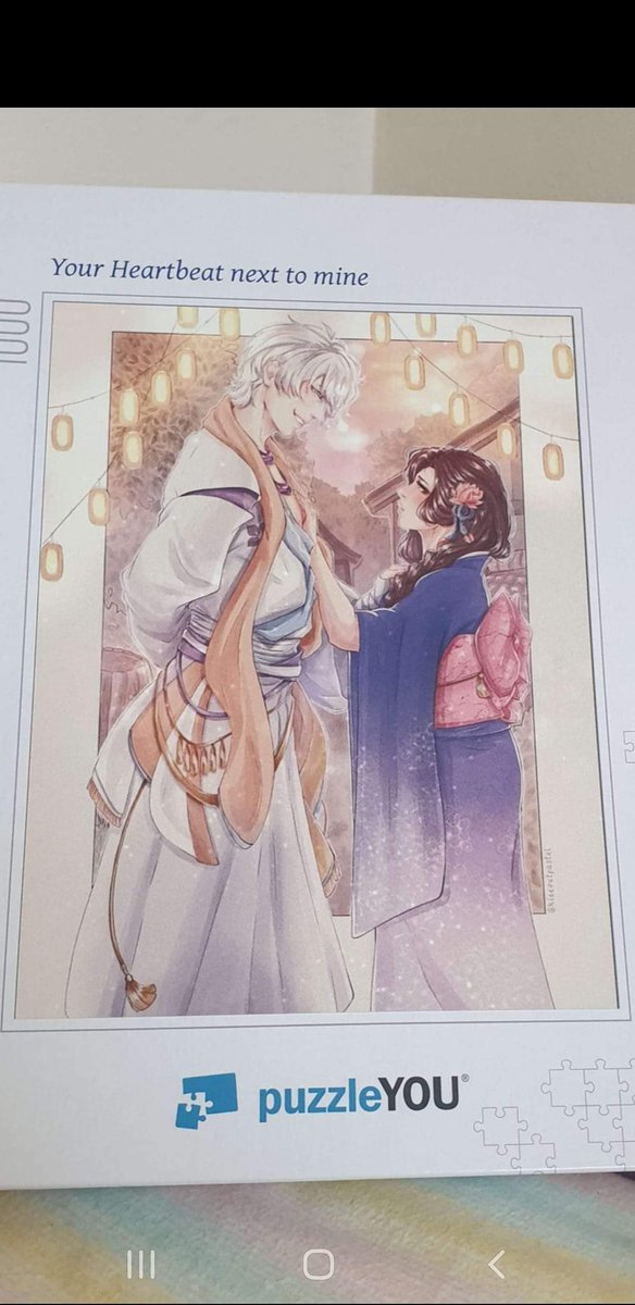 # Mitsuhide forever @Hideoutpastel Look,what I got from my Boss for my anniversary at work 🤍 one of my friend co-workers made a photo in secret and told him. Damn, there goes my Reputation, but I am sooooo happy 🤍 - cries in agony it looks very difficult to solve 🤣