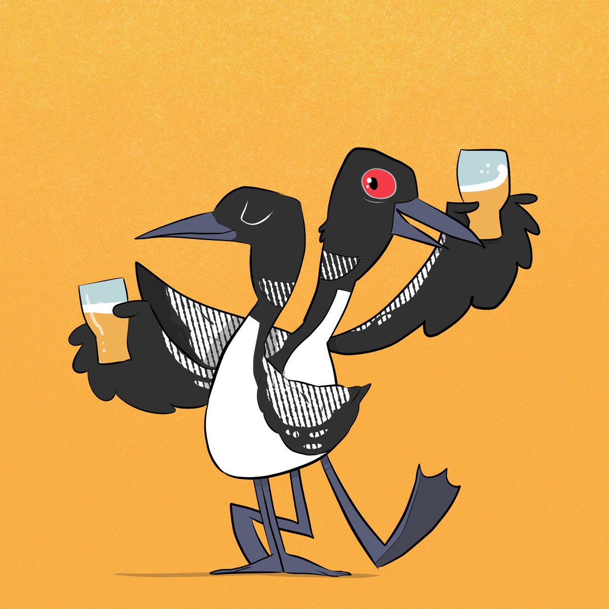 david_buist's tweet photo. Some more animals for the week. This one is inspired by @twoloonsbrewing IPA. I was able to have some recently and I have a feeling this one is going to make it into the fridge a lot in the future.
#twoloons #twoloonsbrewing #beer #craftbeer #loon #ontariocraftbeer https://t.co/aicO3JfaBi