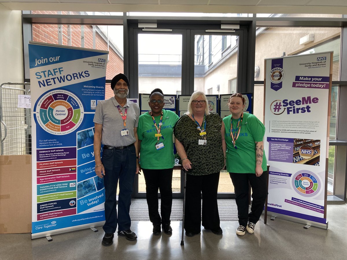 Sangeeta Pall (@maheysangeeta) on Twitter photo It’s National Day of Staff Networks.Come and see us next to Pride Pharmacy,RDH.We are here until 1pm <a href="/UHDBPride/">UHDB Pride Network (LGBTQIA+)</a> <a href="/UHDBTrust/">University Hospitals of Derby and Burton NHS FT</a> <a href="/SharonExtance/">Sharon Extance💙🇺🇦 pronouns She/Her</a> <a href="/BethanyPlummerx/">Bethany Plummer (She/Her)</a> <a href="/mwansamulenga03/">Mwansa Mulenga</a> <a href="/xDavidWilliams/">David Williams</a> @DrSarahToddUHDB It’s National Day of Staff Networks.Come and see us next to Pride Pharmacy,RDH.We are here until 1pm <a href="/UHDBPride/">UHDB Pride Network (LGBTQIA+)</a> <a href="/UHDBTrust/">University Hospitals of Derby and Burton NHS FT</a> <a href="/SharonExtance/">Sharon Extance💙🇺🇦 pronouns She/Her</a> <a href="/BethanyPlummerx/">Bethany Plummer (She/Her)</a> <a href="/mwansamulenga03/">Mwansa Mulenga</a> <a href="/xDavidWilliams/">David Williams</a> @DrSarahToddUHDB