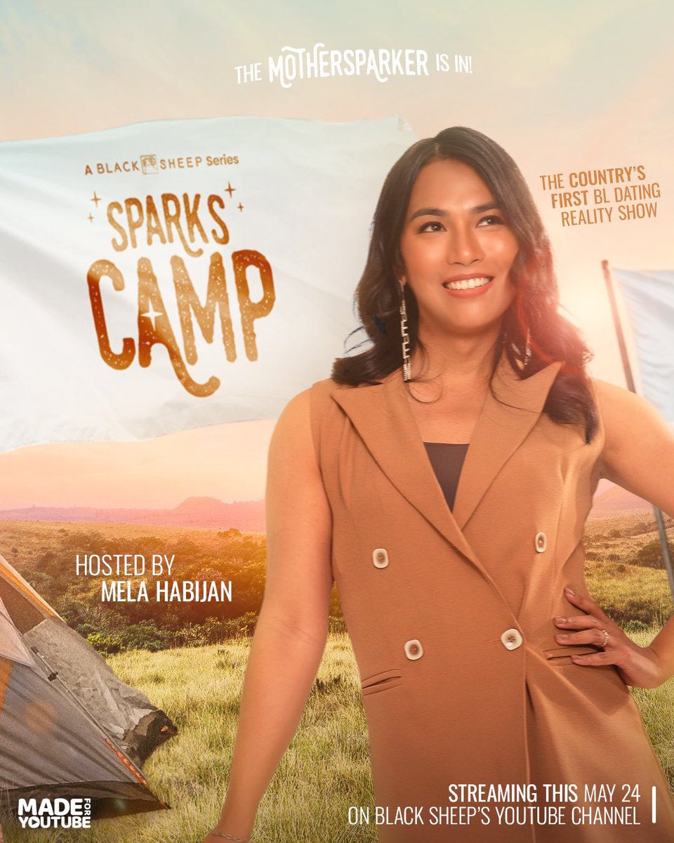 Black_SheepPH's tweet photo. Mother?? MOTHER!! 💁🏻‍♀️

@missmelahabijan is our #MotherSparker and as our ✨sparkling ina✨ she’s ready to guide the campers find their sparks in #SparksCamp this May 24! https://t.co/kjlUWHNtBm