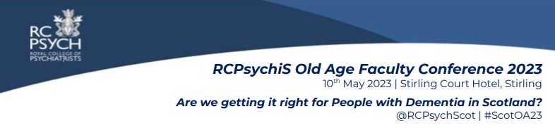 Focus on Dementia (@focusondementia) on Twitter photo We are pleased to share that Focus on Dementia’s <a href="/lynnflannigan1/">Lynn Flannigan</a> will be presenting alongside <a href="/vivek_pattan/">vivekpattan</a> and <a href="/dgmfg/">Diane Graham</a> at today's <a href="/RCPsychScot/">RCPsych in Scotland</a> Old Age Faculty Conference in Stirling #ScotOA23. For more information visit: rcpsych.ac.uk/events/confere… We are pleased to share that Focus on Dementia’s <a href="/lynnflannigan1/">Lynn Flannigan</a> will be presenting alongside <a href="/vivek_pattan/">vivekpattan</a> and <a href="/dgmfg/">Diane Graham</a> at today's <a href="/RCPsychScot/">RCPsych in Scotland</a> Old Age Faculty Conference in Stirling #ScotOA23. For more information visit: rcpsych.ac.uk/events/confere…