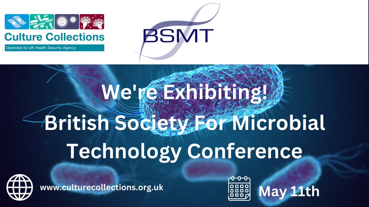 The National Collection of Type Cultures (@nctc_3000) on Twitter photo Culture Collections is pleased to be exhibiting at the <a href="/Micro_BSMT/">BSMT</a> conference in London on the 11th May! <a href="/ECACC/">ECACC</a> <a href="/NCPV/">National Collection of Pathogenic Viruses</a> @NCPF <a href="/UKHSA/">UK Health Security Agency</a> #scicomm Culture Collections is pleased to be exhibiting at the <a href="/Micro_BSMT/">BSMT</a> conference in London on the 11th May! <a href="/ECACC/">ECACC</a> <a href="/NCPV/">National Collection of Pathogenic Viruses</a> @NCPF <a href="/UKHSA/">UK Health Security Agency</a> #scicomm