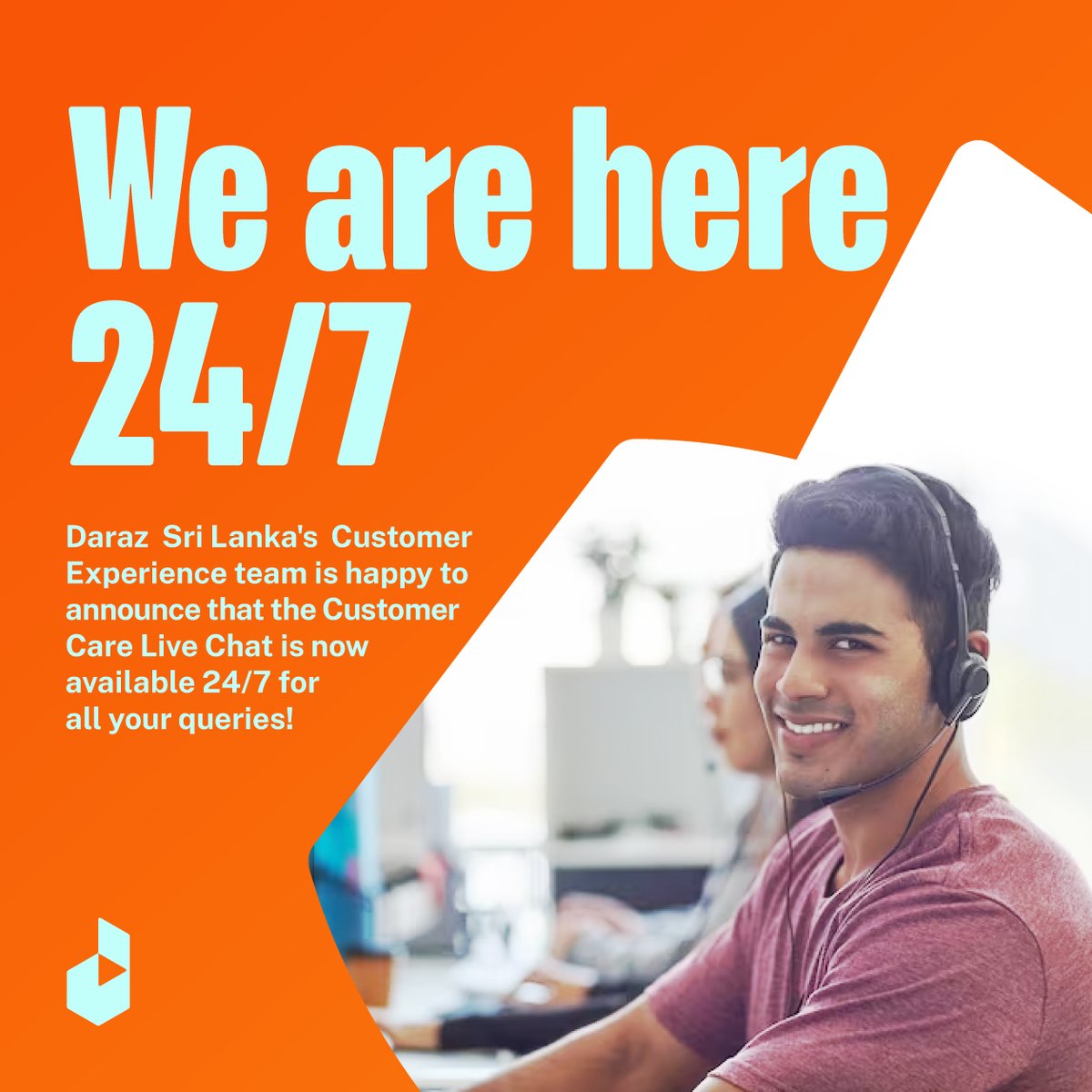 Launched a 24/7 live chat feature on #DarazSriLanka!  In today’s fast-paced #digitaleconomy, round-the-clock #customersupport is essential for online marketplaces! It provides instant assistance, fosters trust &amp; guarantees seamless issue resolution. Great work by the Daraz team!
