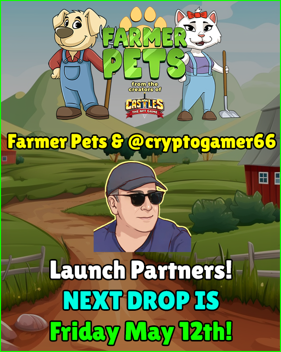 CryptoGamer66's tweet photo. @farmerpets tendrá nuevo #Drop 
📅12 Mayo 18:00 UTC
Te dejo enlace con mi referido 
👉 https://t.co/MyxGzX3J8C
Gold Tool &amp; Land Drop especial Pack!
Discord: https://t.co/6x6efrelod
Web: https://t.co/EcmO7HBgqn
Te dejo video de esta nueva joya en @WAX_io 
📽️https://t.co/Ic7eHyq1Km https://t.co/vblA8GRyeD