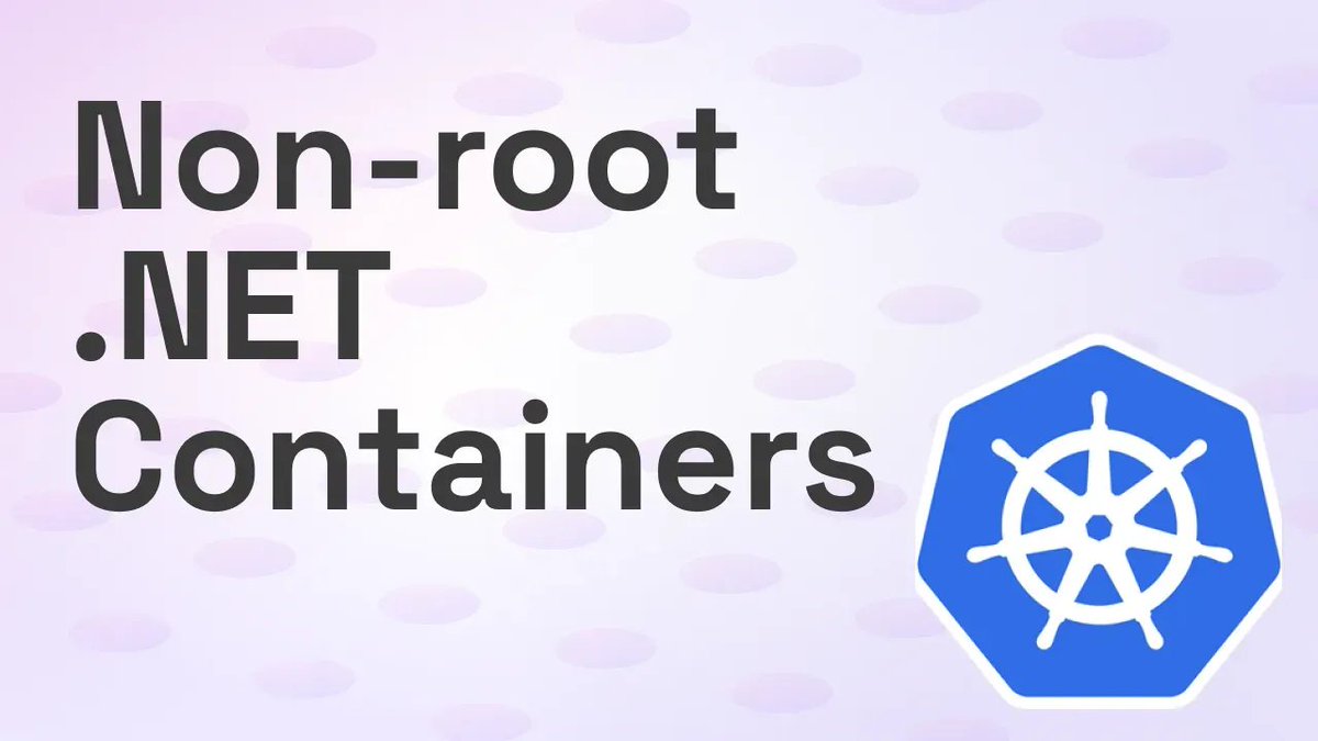 Discover how to run .NET containers on Kubernetes without root access by following @runfaster2000's tutorial!

#dotnet #kubernetes

buff.ly/3V9BH3T