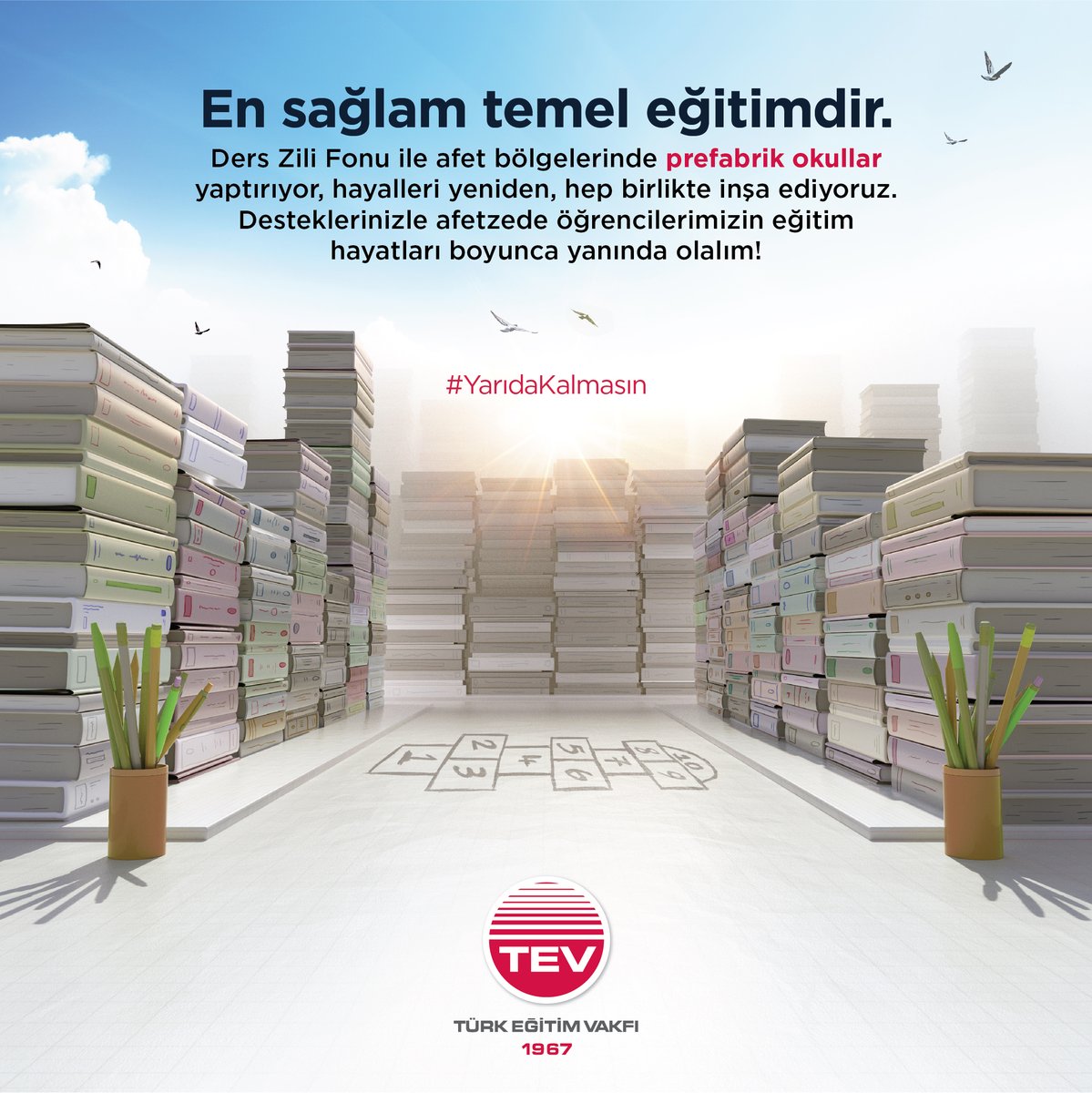 Depremin acısını yaşadığımız o zorlu günlerde hep beraber el ele vermiştik, şimdi diyoruz ki #yarıdakalmasın <a href="/turkegitimvakfi/">Turk Egitim Vakfi</a> ders zili fonu ile siz de katkıda bulunabilirsiniz. bagis.tev.org.tr/burs-fonu-bagi…