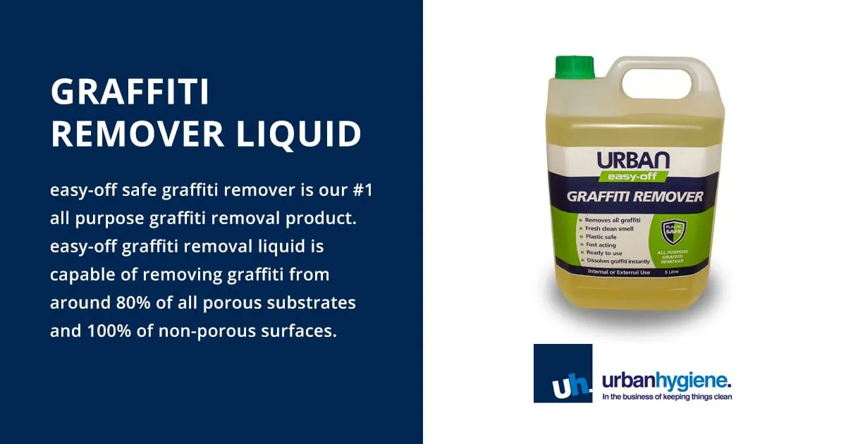 Safe, all purpose #Graffiti Remover - In stock now and ready to ship for next day delivery <a href="/UrbanHygiene/">ANTI GRAFFITI PAINT</a>: buff.ly/31s0S6D