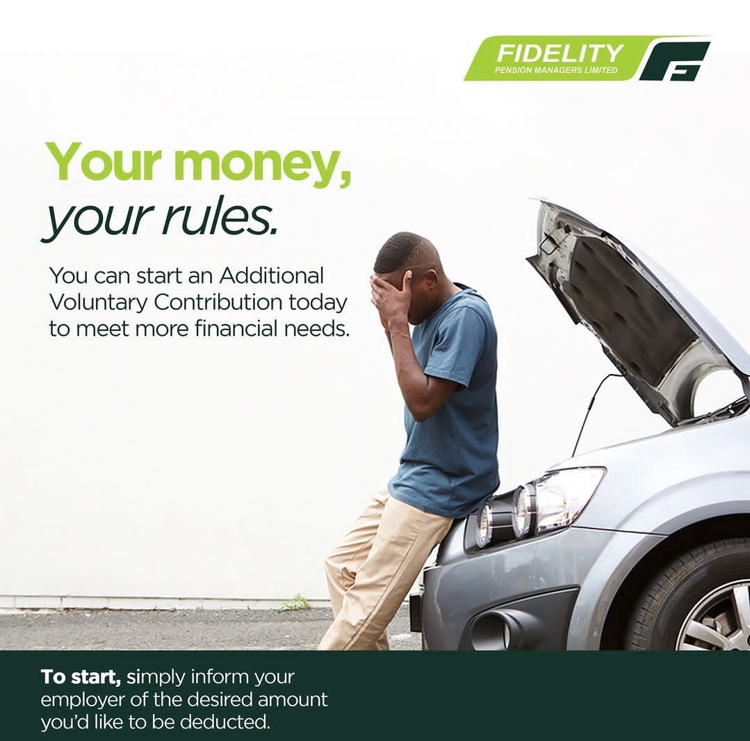 fidelitypfa's tweet photo. Sit back and watch your savings soar! Take control of your financial future with Fidelity Pension Managers today!

To build the future you want, contact us via the link in our bio, or call us on 09062868874 or 09062868883.

#FidelityPensionManagers  #Retirement #RSA #Pension https://t.co/GC5Uu9rNiK