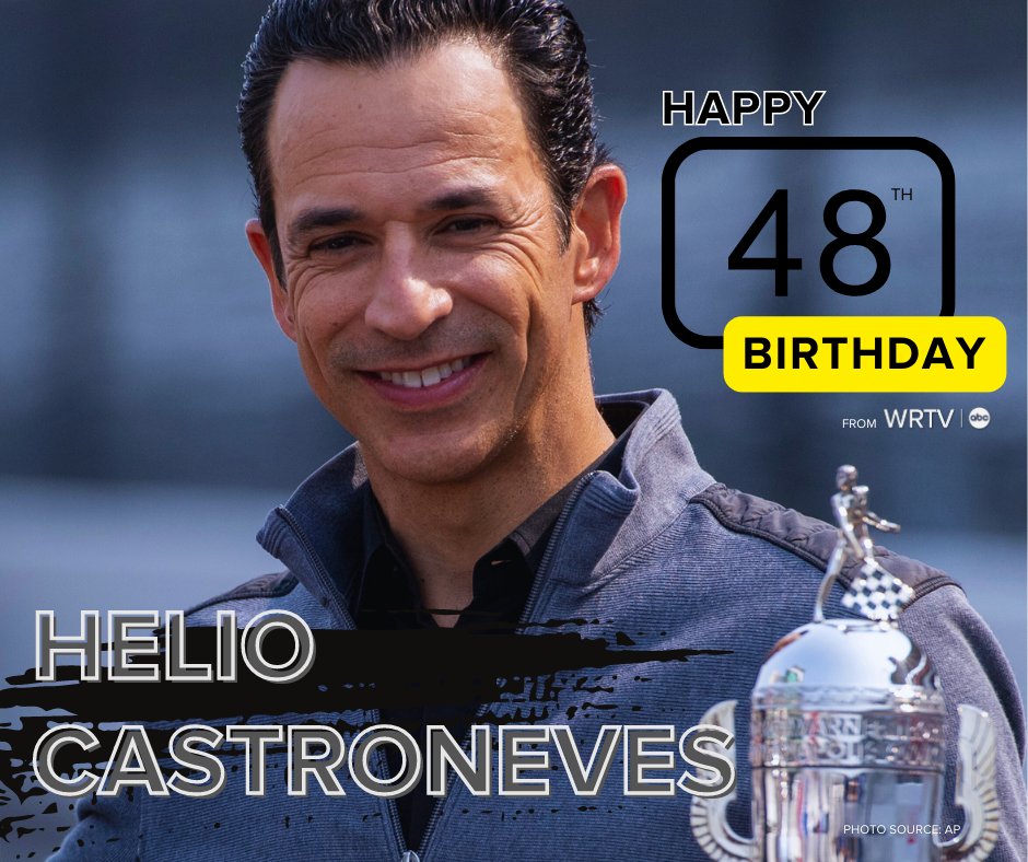 Happy birthday to the most recent 4-time Indianapolis 500 winner, Helio Castroneves! 