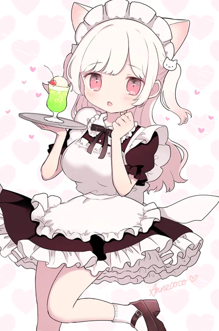 メロンソーダ飲みたいな #メイドの日