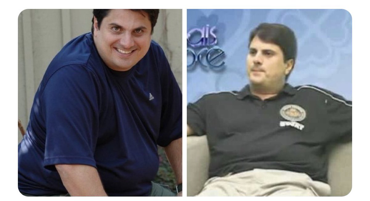 Sabem o Marcos do Val da Swat FAKE? Aquele que fez discurso gordofóbico contra o Flávio Dino? Pois é, esse aqui na imagem é ele antes da cirurgia bariátrica. 
Além de tudo, HIPÓCRITA