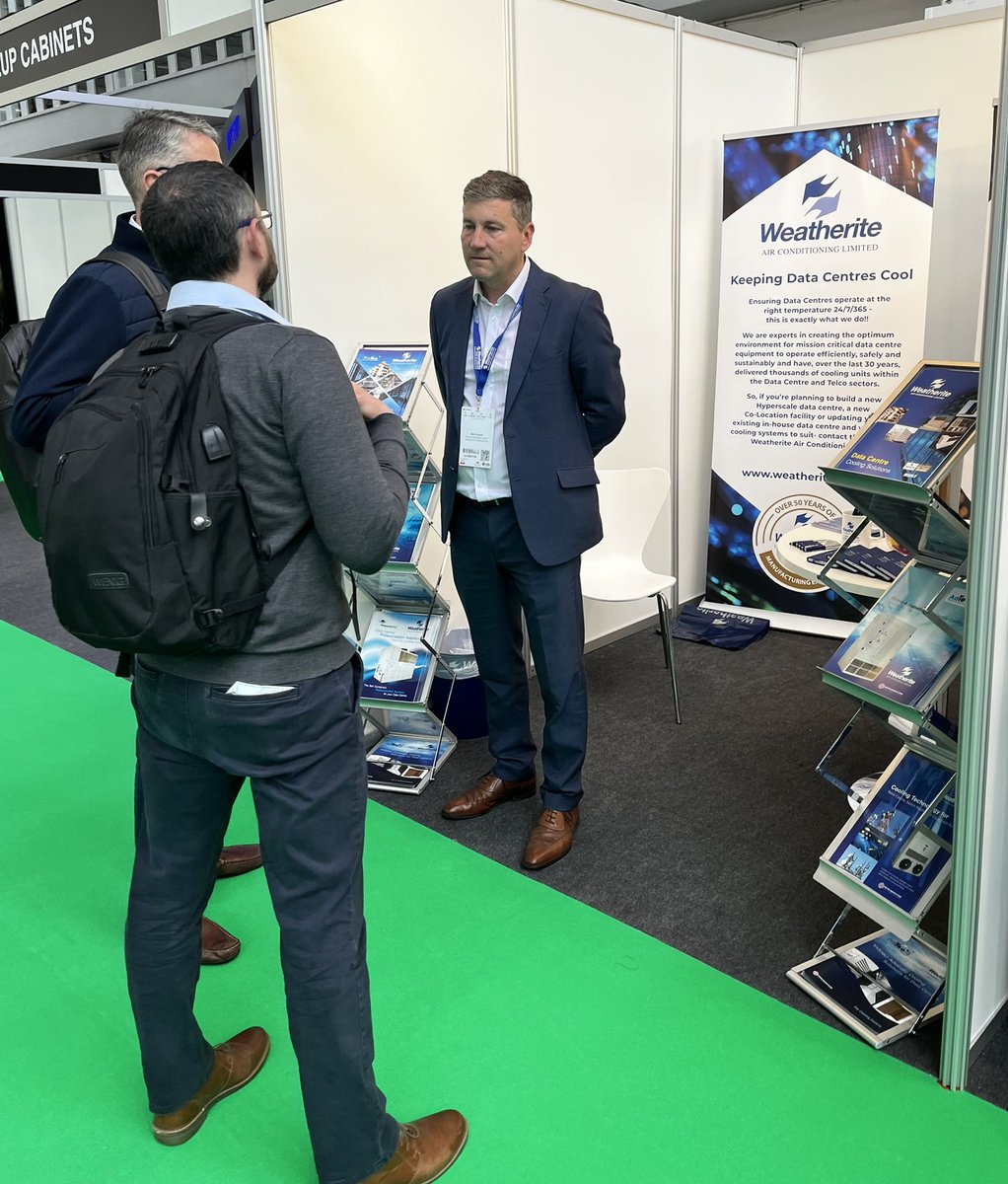 WeatheriteAC's tweet photo. Great to be @DCWFrankfurt day 1 is buzzing and good to make new contacts in #Frankfurt , #europe and beyond in the #DataCenter #market #HVAC #cooling https://t.co/UwnwQCR9xP