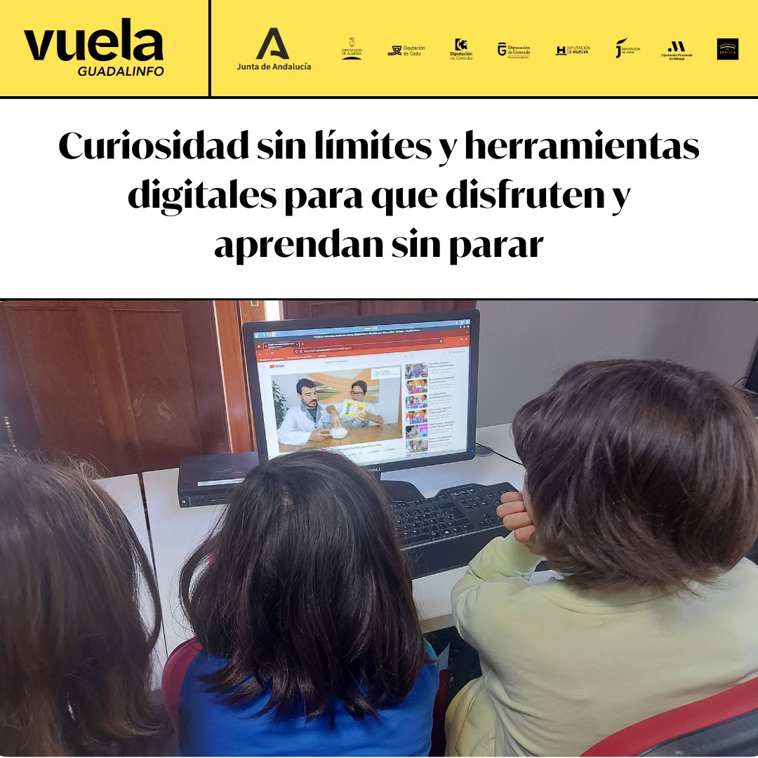PuntosVuela's tweet photo. Curiosidad sin límites y herramientas #digitales🙌 : La emocionante experiencia de escolares de #Quéntar (#Granada) explorando #ciencia con #VuelaGuadalinfo ➡️ https://t.co/yVeqqCtgHp  #CanteraSTEAM #pueblosdigitales https://t.co/vf51XTZNJF