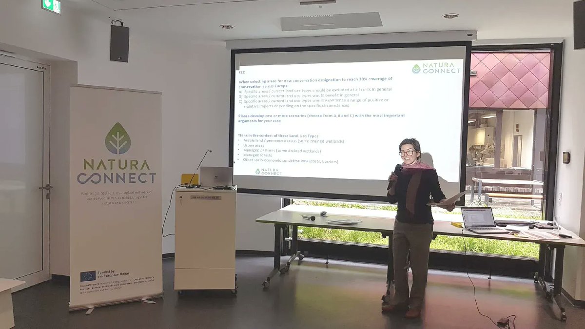 Final day of NaturaConnect workshop is all about #protectedarea planning under different Nature Futures scenarios! @jut_beh @BEC_IIASA @IIASAVienna introduces today’s aims: exploring priorities for the 30% protected area & 10% strict protection targets of #EUBiodiversity Strategy