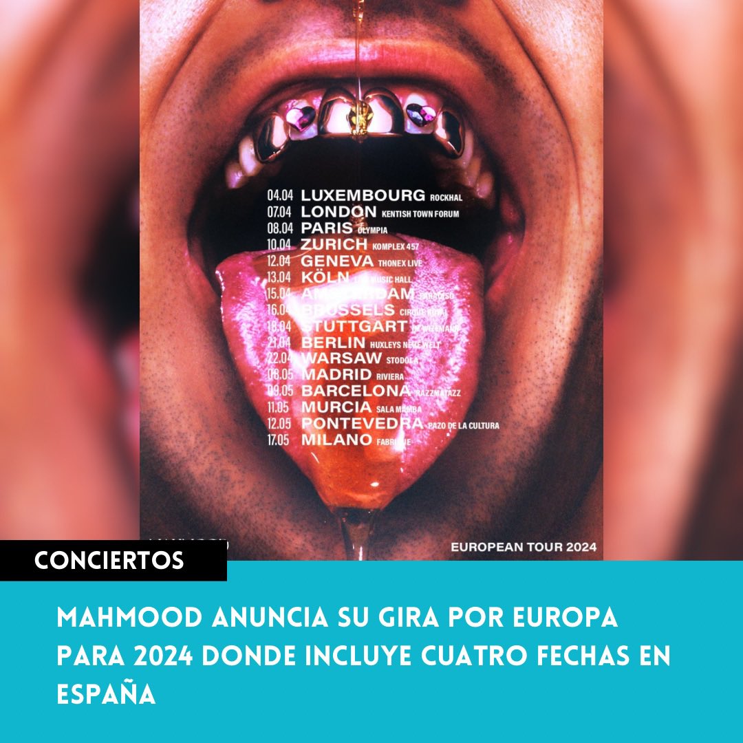 dterminate_'s tweet photo. Mahmood (@Mahmood_Music) anuncia su gira por Europa para 2024 donde incluye cuatro fechas para España. https://t.co/m4AFGTpYr2