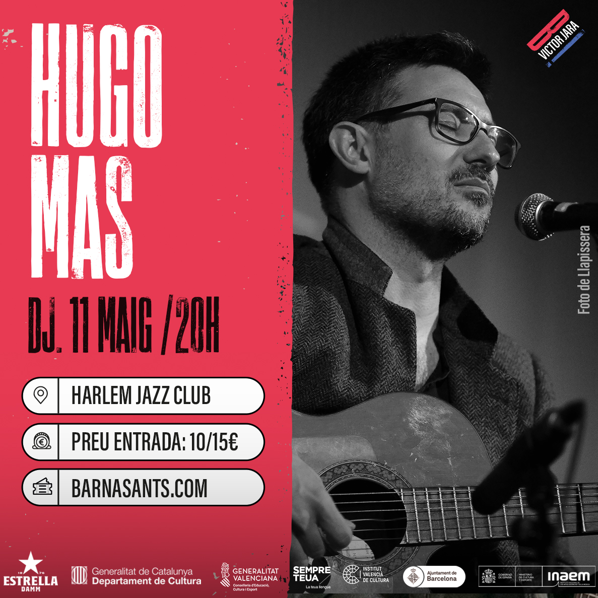 "Cuando no os dé miedo vivir"

El cantautor alcoià presenta un disc senzill, honest i atípic a partir de textos del poeta ocult Antonio Quiñones

🗓️Dijous 11 Maig 
📍Harlem Jazz Club 
🎟️ ℹ️ barnasants.com/esdeveniments/…