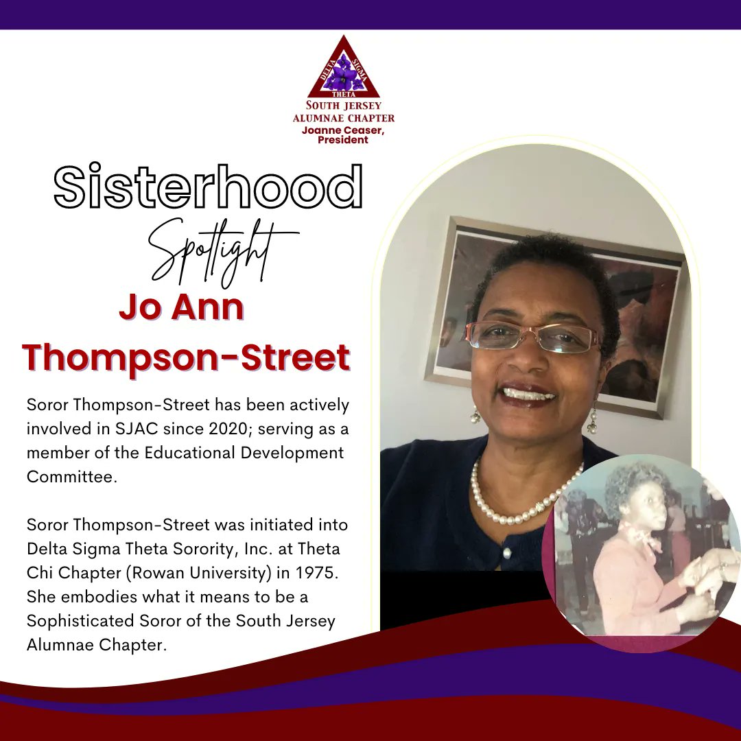 South Jersey Alumnae Chapter spotlights wonderful members fulfilling our beloved sorority's vision.  #DST1913 #JoyInOurSisterhood #SouthJersey #AMOL