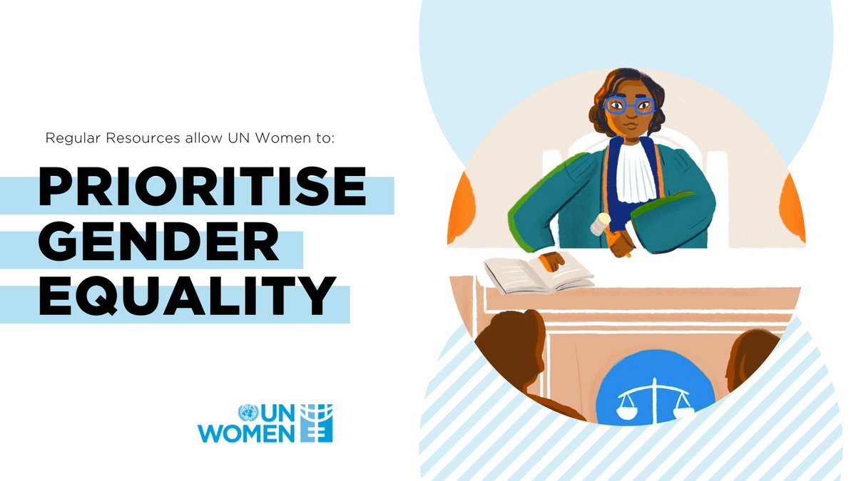 Regular resources are unrestricted funding to UN Women from our partners. 

This means we can strategically and flexibly deploy these funds where most needed to achieve our ultimate goal: GENDER EQUALITY and #SDG5! 

#FundingGenderEquality
