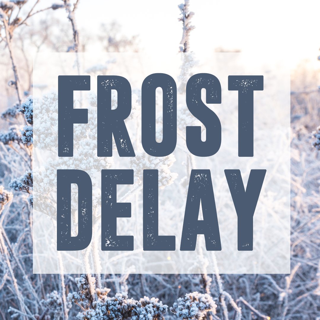 We will start golfing at 7:45 a.m. We should catch up on tee times very quickly. Please show up at your normal tee time. The driving range is open now.
